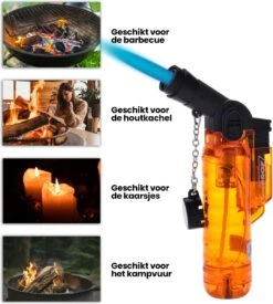 Prof Turbo Aansteker - Stormaansteker - Kaarsen - BBQ - Sigaren - 1 St -Keukengerei Winkel 1078x1200