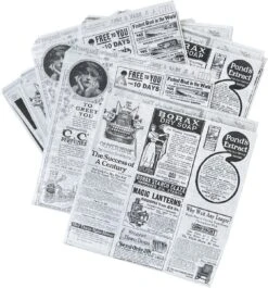 Rainbecom - 50 Stuks - 19 X 17 Cm - Hamburger Zakje Papier - Vetvrij Papier - Papieren Zak Voor Sandwiches - Krant -Keukengerei Winkel 1119x1200