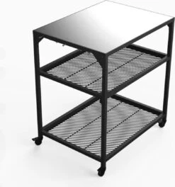 Ooni - Tafel - Medium - Pizza Tafel - 60x80x 90cm - RVS - Zwart -Keukengerei Winkel 1121x1200 1