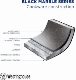 Westinghouse Koekenpan Inductie - Ø 24 Cm - Zwart Marmer - Geschikt Voor Alle Warmtebronnen 13 Westinghouse Koekenpan Inductie - Ø 24 Cm - Zwart Marmer - Geschikt Voor Alle Warmtebronnen -Keukengerei Winkel 1134x1200 1