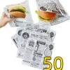 Rainbecom - 50 Stuks - 19 X 17 Cm - Hamburger Zakje Papier - Vetvrij Papier - Papieren Zak Voor Sandwiches - Krant 2 Rainbecom - 50 Stuks - 19 X 17 Cm - Hamburger Zakje Papier - Vetvrij Papier - Papieren Zak Voor Sandwiches - Krant -Keukengerei Winkel 1157x1200 1