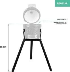 VONROC Kamado Onderstel – Prettige Werkhoogte Van 75cm - Universeel Voor 13 Inch Kamado Barbecues 7 VONROC Kamado Onderstel – Prettige Werkhoogte Van 75cm - Universeel Voor 13 Inch Kamado Barbecues -Keukengerei Winkel 1178x1200