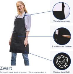 Schortenwinkel - Professioneel Keukenschort - Kookschort - Horeca - Zwart 10 Schortenwinkel - Professioneel Keukenschort - Kookschort - Horeca - Zwart -Keukengerei Winkel 1180x1200 1