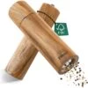 Dieux® - Peper En Zoutmolen Set - Cilinder Vorm - 22CM - Zout Peper Kruiden - 2 Stuks - Acacia Hout - Instelbare Maalgraad - Duurzaam - Luxe Kwaliteit - Hervulbaar - Pepermolen - Zoutmolen - BBQ Accesoires - Pasen -Keukengerei Winkel 1195x1200 4