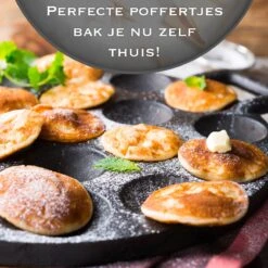 IRONO Poffertjespan Set - Incl. Doseerfles, Kwast En Vork - Poffertjespan Inductie En Electrisch - Poffertjesmaker 19 Poffertjes - Poffertjes Maken - Spuitfles - Cadeau Voor Mannen En Vrouwen -Keukengerei Winkel 1198x1200 5