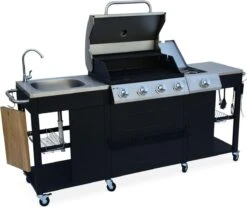 Alice's Garden Gas BBQ D'Artagnan - Zwart - 5 Branders - Buitenkeuken -Keukengerei Winkel 1200x1005 1
