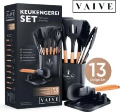 VAIVE Kookgerei Set 13-delig Met Houder - Keukengerei Set - Garde - Spatel Silicone -Keukengerei Winkel 1200x1113 6