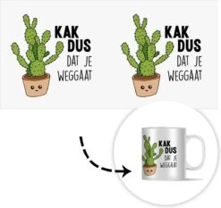 Mok - Koffiemok - Spreuken - Quote - 'Kak Dus Dat Je Weggaat' - Baan - Mokken - 350 ML - Beker - Koffiemokken - Theemok - Mok Met Tekst 10 Mok - Koffiemok - Spreuken - Quote - 'Kak Dus Dat Je Weggaat' - Baan - Mokken - 350 ML - Beker - Koffiemokken - Theemok - Mok Met Tekst -Keukengerei Winkel 1200x1134