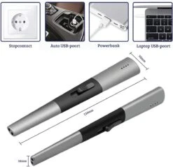Allkinds Lange Elektrische Plasma Aansteker - USB Oplaadbaar - Vlamloze Elektrische Aansteker Voor Keuken, Kaars, BBQ Of Openhaard - Zwart - In- En Outdoor - Chique Design -Keukengerei Winkel 1200x1162 1