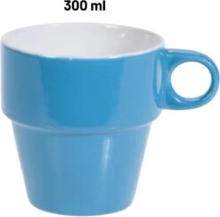 Orange85 Koffiekopjes - Met Houder - Set Van 6 - Gekleurd - 300 Ml - Keramiek -Keukengerei Winkel 1200x1179