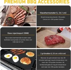Saveur Royal® 35-delige Barbecue Gereedschapset In Roestvrij Staal - BBQ Grill Set Met Draagtas - Barbecuegerei-sets - Barbecue Accessoires Gereedschap - 35-delig -Keukengerei Winkel 1200x1184 3