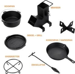 Dutch Mountains Gietijzeren Pannenset 7-delig - Dutch Oven – Braadpan - Grillpan - Hapjespan - Kookset In Houten Transportkist - Deksellifter - Brander 14 Dutch Mountains Gietijzeren Pannenset 7-delig - Dutch Oven – Braadpan - Grillpan - Hapjespan - Kookset In Houten Transportkist - Deksellifter - Brander -Keukengerei Winkel 1200x1197 8