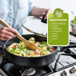 GreenPan Memphis Koekenpan 28cm - Zwart - Inductie - PFAS-vrij -Keukengerei Winkel 1200x1200 286