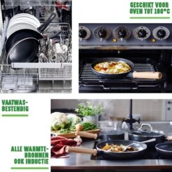 GreenChef Vintage Wokpan 28cm/3.7L - Zwart - Inductie - PFAS-vrij -Keukengerei Winkel 1200x1200 3