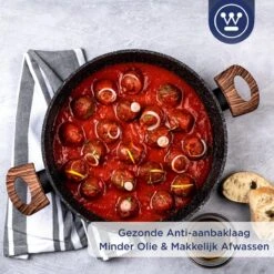 Westinghouse Hapjespan Inductie - Ø 32 Cm - Zwart Marmer - Speciale Editie - Met Deksel 17 Westinghouse Hapjespan Inductie - Ø 32 Cm - Zwart Marmer - Speciale Editie - Met Deksel -Keukengerei Winkel 1200x1200 364