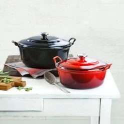Le Creuset Braadpan Faitout Tradition Kersenrood - ø 24 Cm / 3 Liter -Keukengerei Winkel 1200x1200 376