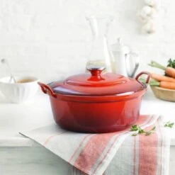Le Creuset Braadpan Faitout Tradition Kersenrood - ø 24 Cm / 3 Liter -Keukengerei Winkel 1200x1200 377