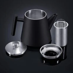Silberthal - Theepot Met Filter - 1 L - RVS Dubbelwandig - Zwart - Cadeau -Keukengerei Winkel 1200x1200 412