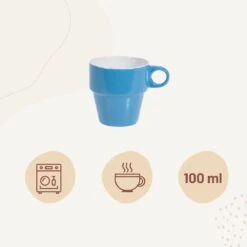 Orange85 Koffiekopjes - Met Houder - Set Van 6 - Gekleurd - 300 Ml - Keramiek -Keukengerei Winkel 1200x1200 481