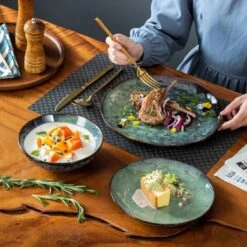 Serviesset 8 Personen - 24 Delig - Handgemaakt Keramiek - Vancasso Groen -Keukengerei Winkel 1200x1200 487