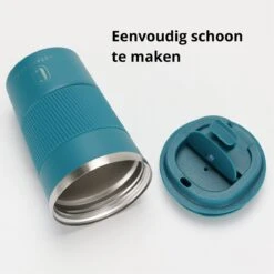 Castagnola Design RVS Koffiebeker To Go - Blauw - 380ml - Thermosbeker - Theebeker -Keukengerei Winkel 1200x1200 501