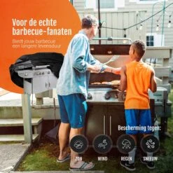 GrillX Barbecue Hoes - 145 X 61 X 117cm - BBQ Hoes Waterdicht - Beschermhoes Inclusief Trekkoord - BBQ Accesoires -Keukengerei Winkel 1200x1200 553