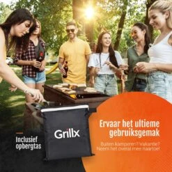 GrillX Barbecue Hoes - 145 X 61 X 117cm - BBQ Hoes Waterdicht - Beschermhoes Inclusief Trekkoord - BBQ Accesoires -Keukengerei Winkel 1200x1200 556