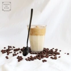 House Of Husk Latte Macchiato Lepels Set - Lange Theelepels - Koffielepels - Longdrinklepels - Sorbetlepels - Barlepel - RVS - 6 Stuks - 20CM - Zwart -Keukengerei Winkel 1200x1200 633