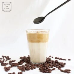 House Of Husk Latte Macchiato Lepels Set - Lange Theelepels - Koffielepels - Longdrinklepels - Sorbetlepels - Barlepel - RVS - 6 Stuks - 20CM - Zwart -Keukengerei Winkel 1200x1200 635