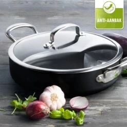 GreenPan Barcelona Infinity Pro Hapjespan Met Deksel 30cm - Zwart - Inductie - PFAS-vrij -Keukengerei Winkel 1200x1200 64