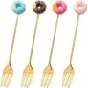Gebaksvorkjes Donut Set Van 4 Taartvorkjes - Goud -Keukengerei Winkel 1200x1200 660