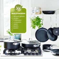GreenPan Barcelona Infinity Pro Hapjespan Met Deksel 30cm - Zwart - Inductie - PFAS-vrij -Keukengerei Winkel 1200x1200 69