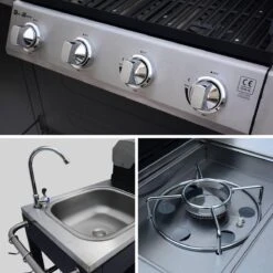 Alice's Garden Gas BBQ D'Artagnan - Zwart - 5 Branders - Buitenkeuken -Keukengerei Winkel 1200x1200 732