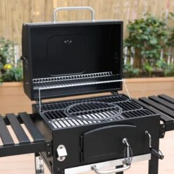 Alice's Garden Houtskool BBQ Bernard - Smoker - Verstelbare Houtskoolbak - Zwart -Keukengerei Winkel 1200x1200 754