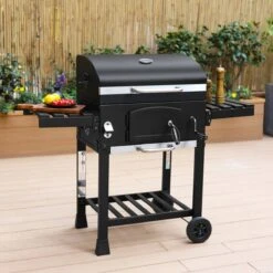 Alice's Garden Houtskool BBQ Bernard - Smoker - Verstelbare Houtskoolbak - Zwart -Keukengerei Winkel 1200x1200 756