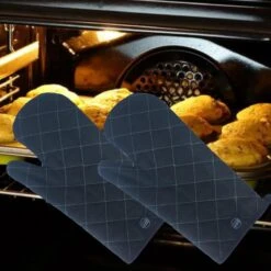 Gohh 2 Canvas Ovenhandschoenen Ovenwanten Zwart - 33 Cm (tot 300 Graden) -Keukengerei Winkel 1200x1200 793