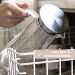 MÊZON® Schenkkan - Glazen Waterkan - Waterkaraf Voor Fruitwater - Multifunctionele Decanteer Karaf - Kan Met Deksel - 1.5L Capaciteit -Keukengerei Winkel 1200x1200 967