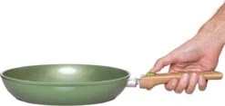 Just Vegan Koekenpan ECO Met Afneembaar Handvat 20 Cm Aluminium Groen -Keukengerei Winkel 1200x570