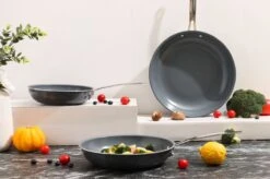 Swiss Pro+ - Koekenpannenset - 3 Delig - Keramisch - Inductie - Milieuvriendelijk - PFAS - PFOA Vrij - Sapphire Green -Keukengerei Winkel 1200x799 12