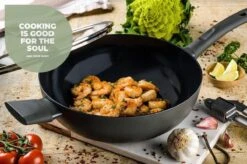 ISENVI Avon Keramische Wok Met Deksel 36 CM - Ergo Greep -Keukengerei Winkel 1200x799 7
