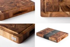 VDN Professionele Snijplank Acacia Hout Met Sapgeul En Handvatten – Hakblok 26x38x3.5 Cm -Keukengerei Winkel 1200x800 128