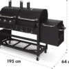 Klarstein Kingsville Double Barbecue - Houtskool- En Gasbarbecue - Smoker BBQ - Inclusief Deksels En Thermometer - Met 2 Roosters - Zwart -Keukengerei Winkel 1200x870 2
