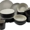 Serviesset 6 Personen - Evia Glacé - Lichgrijs / Zwart - 24-delig 2 Serviesset 6 Personen - Evia Glacé - Lichgrijs / Zwart - 24-delig -Keukengerei Winkel 1200x880 1