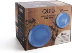 Quid | 18-delige Bordenset | Aardenwerk Bordenset | Vita Azul | Blauw -Keukengerei Winkel 1200x884 1