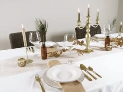 LeRijn® Serviesset Deventer 6 Persoons - 18 Delig - Licht Crème Wit Met Gouden Rand En Motief - Dinerborden - Soepborden - Dessertborden - Borden Servies - Bordenset -Keukengerei Winkel 1200x899 12
