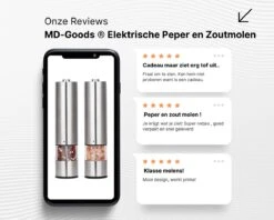 MD-Goods ® Elektrische Peper En Zoutmolen Set - Pepermolen - RVS - Cadeau - Restaurant Kwaliteit 11 MD-Goods ® Elektrische Peper En Zoutmolen Set - Pepermolen - RVS - Cadeau - Restaurant Kwaliteit -Keukengerei Winkel 1200x960 4