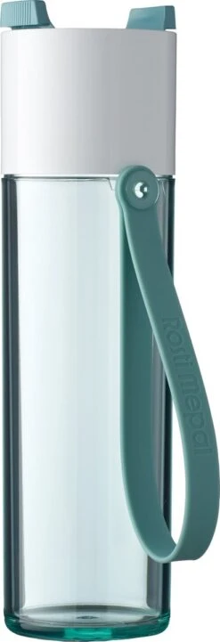 Mepal – Drinkfles JustWater – 500 Ml – Nordic Green – Waterfles – Drinkt Als Een Glas – Lekvrij -Keukengerei Winkel 411x1200