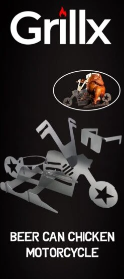 GrillX Beer Can Chicken Houder - Kiphouder Motorcycle - BBQ Accesoires - Bierkip - Barbeque Gereedschap - Chicken Sitter 13 GrillX Beer Can Chicken Houder - Kiphouder Motorcycle - BBQ Accesoires - Bierkip - Barbeque Gereedschap - Chicken Sitter -Keukengerei Winkel 533x1200
