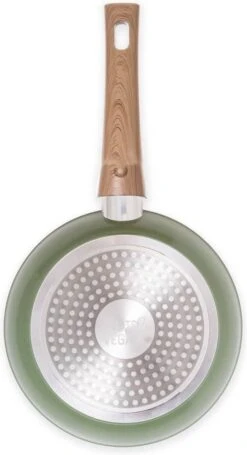 Just Vegan Koekenpan ECO Met Afneembaar Handvat 20 Cm Aluminium Groen -Keukengerei Winkel 651x1200