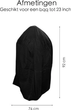 BBQ Beschermhoes - Voor Kamado - Universeel - Tot 23 Inch - Zwart -Keukengerei Winkel 774x1200 1